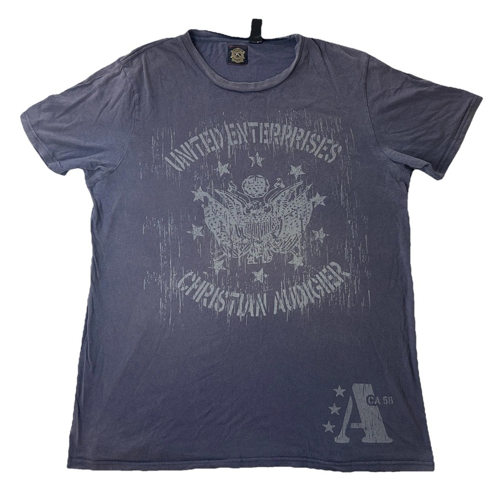 Vintage Christian Audigier Purple Shirt Mens Extra Large Ed Hardy Y2K Rare